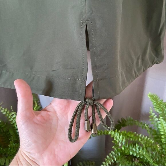 Sanctuary Olive Trench Drawstring Jacket M - Picture 8 of 14